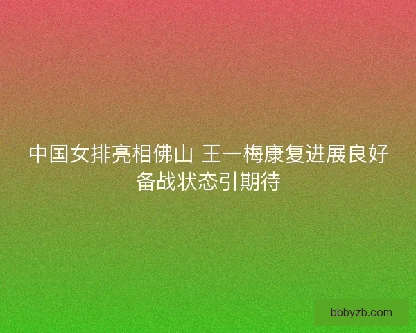 中国女排亮相佛山 王一梅康复进展良好备战状态引期待